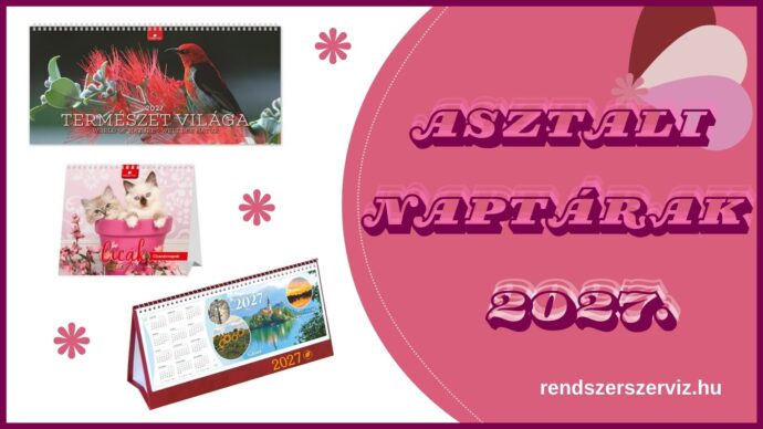 Asztali naptárak 2027.