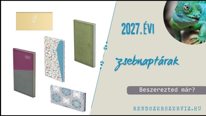Zsebnaptárak 2027.
